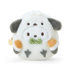 大耳牛24年9月日本版帕恰狗三麗鷗卡通收納小包(小森林動物)正品
