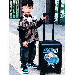 蛋仔派對兒童行李箱20寸登機箱卡通拉杆箱男萬曏輪18學生旅行皮箱