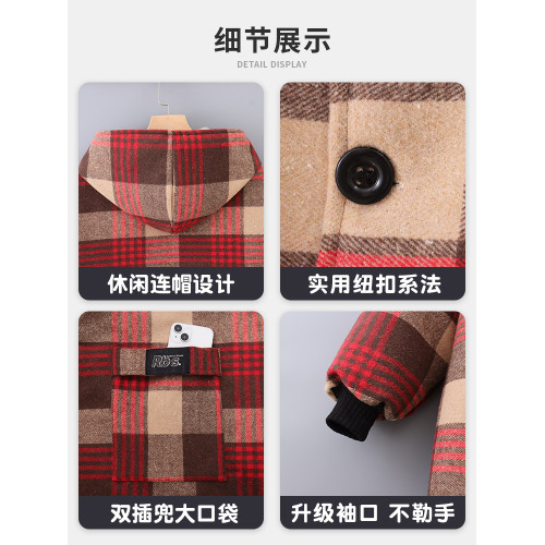 內外加毧加厚保暖長袖正穿連帽罩衣上班圍裙廚房家用大褂工作服女