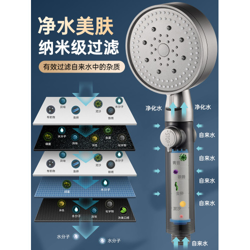 淋浴花灑噴頭家用熱水器增壓過濾