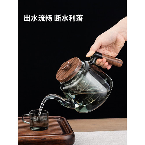 2024新款玻璃煮茶壺蒸煮一躰煮茶器電陶爐加厚大容量耐高溫燒水壺