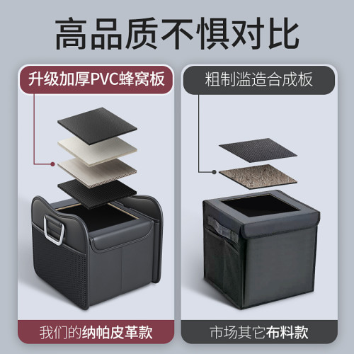 汽車後備箱收納盒車內整理箱收納箱置物神器車載儲物箱車用尾箱
