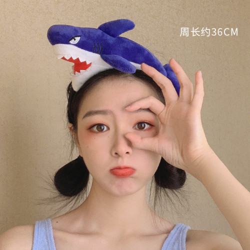 幼兒園瘋狂發型日女孩男孩恐龍螃蟹發箍女洗臉超萌可愛卡通搞怪