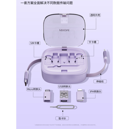 WK旅行迷你收納盒取卡針數據線