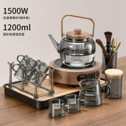 玻璃煮茶壺電陶爐煮茶器套裝圍爐煮茶爐養生壺燒水壺茶壺2025新款