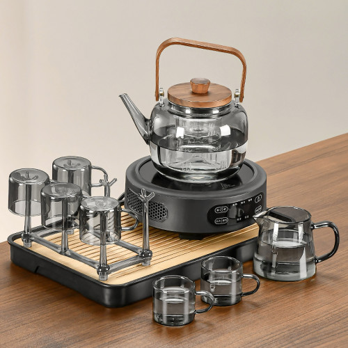 玻璃煮茶壺電陶爐煮茶器套裝圍爐煮茶爐養生壺燒水壺茶壺2025新款