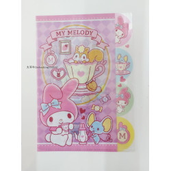 (大耳牛)24年5月香港版melody三麗鷗卡通Index A4 PP文件夾正品