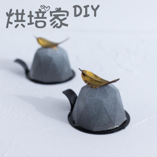 法式蛋糕慕斯甜品矽膠模西點蛋糕寶石6連慕斯烘焙模具家用耐高溫
