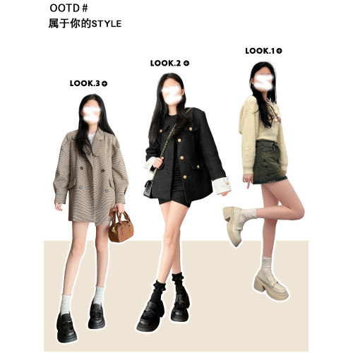 厚底復古白色春鞦季單鞋