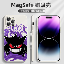 【支持Magsafe磁吸】蘋果16Pro Max耿鬼古董白小衆聯名神奇寶貝iPhone15promax手機殼全包鏡頭適用於14promax