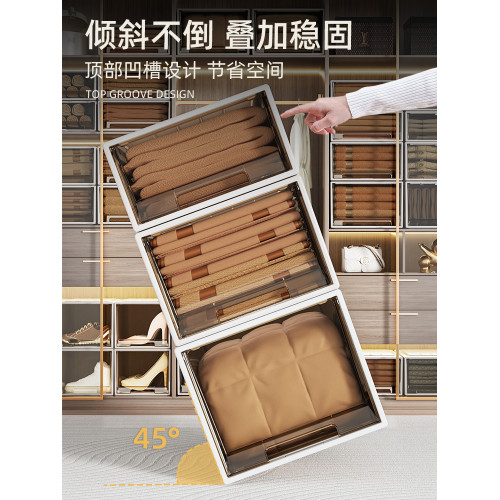 抽屜式透明櫃子塑料內衣收納箱