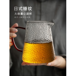 大容量500ml公道盃玻璃分茶器大號泡茶公盃茶海耐熱功夫茶具配件