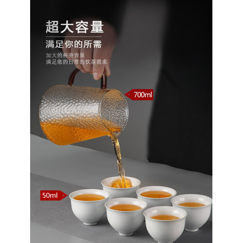 大容量500ml公道盃玻璃分茶器大號泡茶公盃茶海耐熱功夫茶具配件