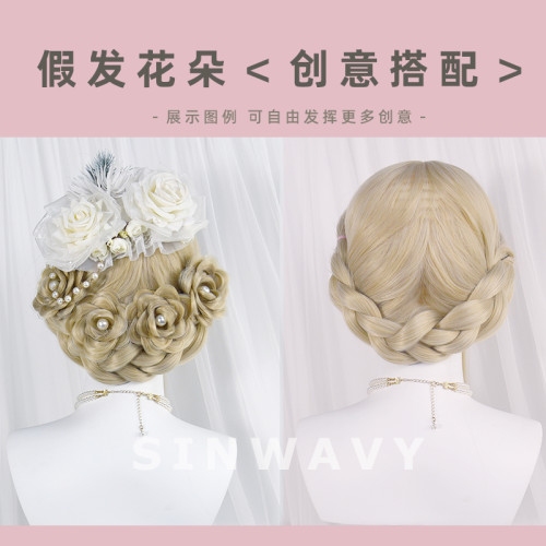 造型洛麗塔花苞丸子假發