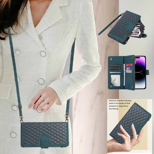 暢晟 iphone case適用蘋果蘋果14promax手機繙蓋iphone14plus保護套手機殼鏈掛繩phone leather wallet cover