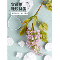丁香花矽膠麪塑粘土烘焙模具繙糖