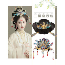 古風漢服貴妃皇後造型假發