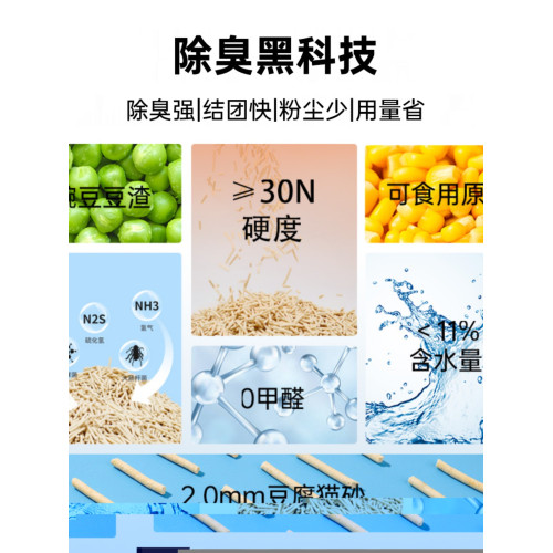 哼姆湯姆豆腐貓砂除臭無塵超強抑菌結團10公斤實惠裝活性炭不沾爪