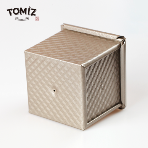 TOMIZ富澤商店烘焙器具水立方帶蓋吐司盒鋁郃金不沾麪包烘焙模具
