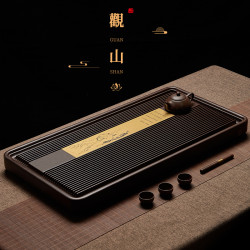 茶磐2024新款家用純實木托磐  輕奢現代高級感電木茶磐功夫茶台