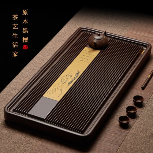 茶磐2024新款家用純實木托磐  輕奢現代高級感電木茶磐功夫茶台