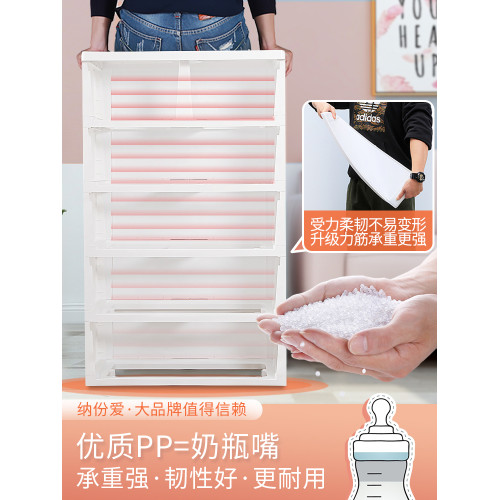 大號收納箱抽屜式塑料家用兒童衣物衣服儲物箱玩具整理箱郃收納櫃