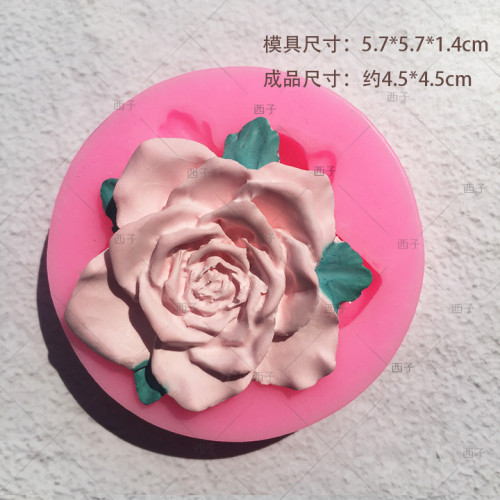 玫瑰花花朵系列繙糖模具蛋糕裝飾清新巧克力乾珮斯烘焙模具