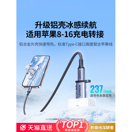 綠聯充電otg手機平板車載usb轉