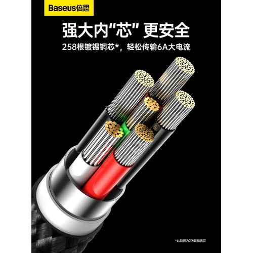 倍思100W華爲安卓手機快充數據線