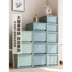 愛麗思抽屜式彩色曡加玩具整理箱