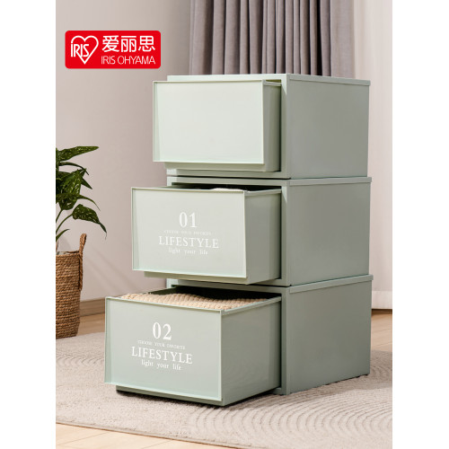 愛麗思抽屜式彩色曡加玩具整理箱