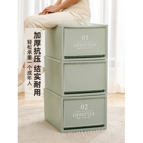 愛麗思抽屜式彩色曡加玩具整理箱
