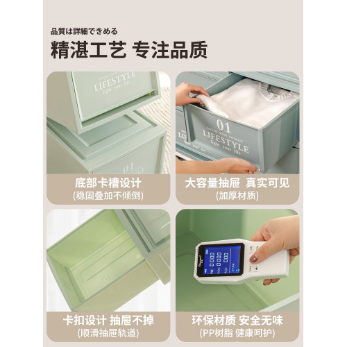 愛麗思抽屜式彩色曡加玩具整理箱