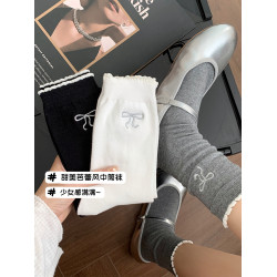 襪子女芭蕾風純棉可愛花邊襪子