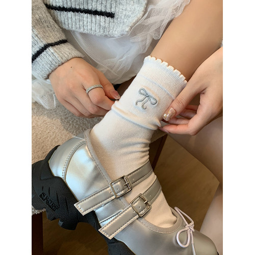 襪子女芭蕾風純棉可愛花邊襪子