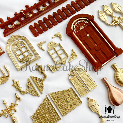 烘焙模具 蛋糕門模具 蛋糕燈模具 酒瓶模具 欄杆模具巧克力門模具