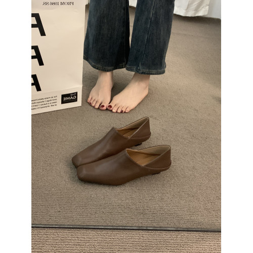 法式高級異形跟小衆單鞋女鞋子2025春鞦氣質紅色晚晚樂福鞋配裙子