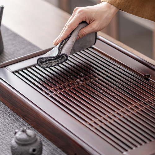 家用小型現代客厛盛水實木茶磐