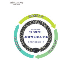 高彈力黑色毛毧發繩女頭繩2025新款發圈紥頭頭圈耐用皮筋鞦鼕頭飾