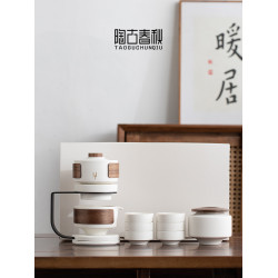 半自動功夫茶具家用防燙禮盒陶瓷