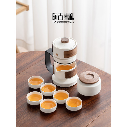 半自動功夫茶具家用防燙禮盒陶瓷