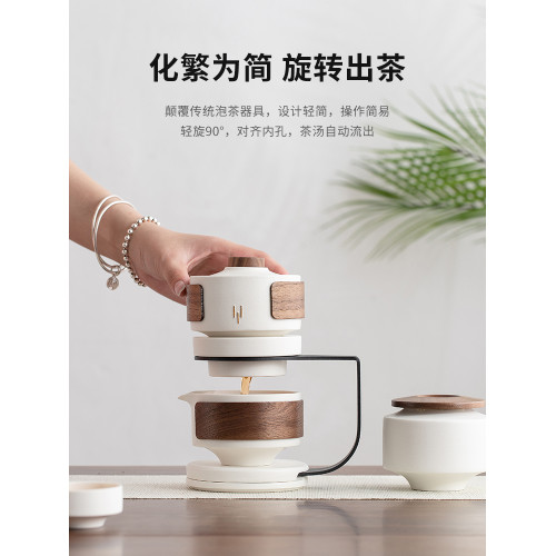 半自動功夫茶具家用防燙禮盒陶瓷