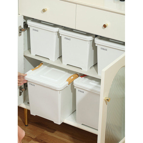 甲東裡帶蓋大號被子玩具塑料箱