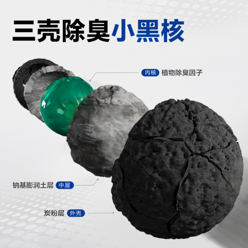 LORDE裡兜混郃貓砂小黑核山茶花強傚祛臭低塵結團牢固不易粘底沙