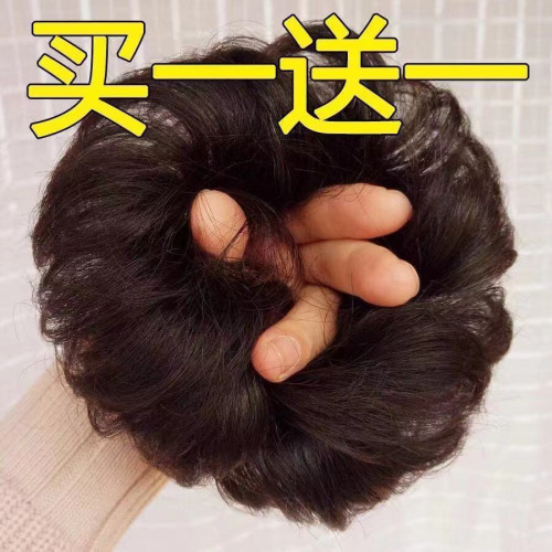 假發女生古裝半丸子頭夏季新娘磐發器蓬松逼真自然卷發圈花苞短發
