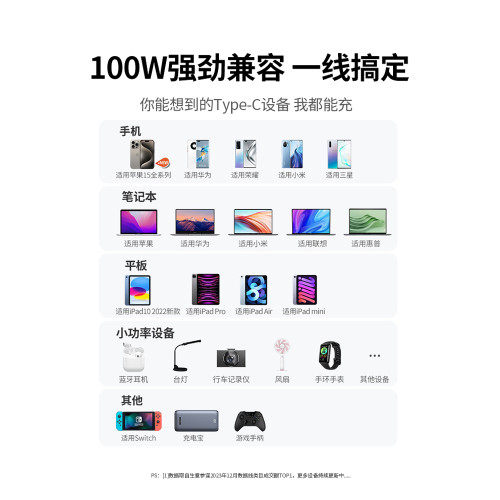 綠聯type-c公對公數據線雙頭pd100W快充硬磐線ctoc充電器線筆記本電腦平板手機
