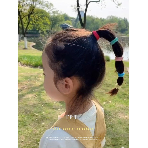 韓國小號女童彩色可愛馬卡龍發圈