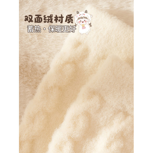 襪子女可愛麻花保暖毛茸睡眠襪子