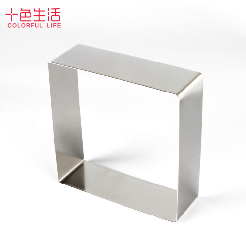 加厚304不鏽鋼慕斯圈蛋糕模具 心方圓形芝士蛋糕烘焙模具6 8 10寸