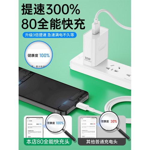 OPPO超級閃原裝手機100W充頭